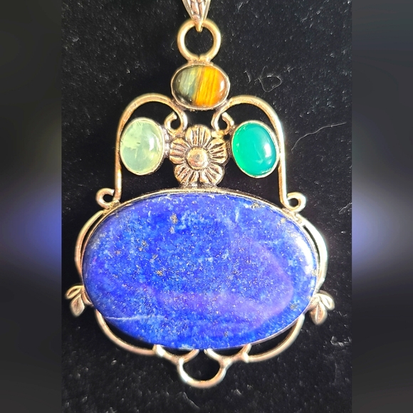 Lapis Lazuli XL Multi stonePendant - Picture 1 of 6